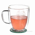 Hot Selling Double Walled Glass Mugs for Tea and Coffee Set of 2